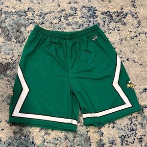 Green Athletic Men Shorts